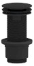Umyvadlová výpust 5/4“, neuzavíratelná, velká zátka, 10-80mm, ABS/černá mat CV1232B