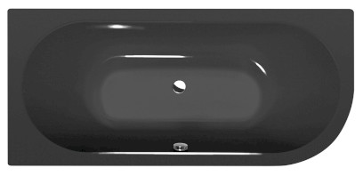 VIVA L asymetrická vana 175x80x47cm, šedá 70119.30