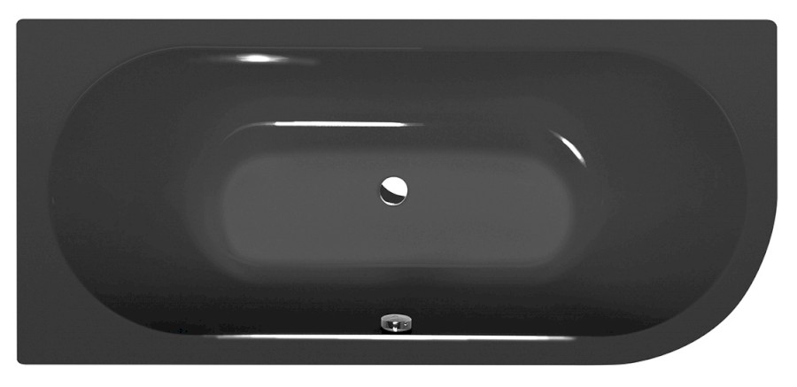 VIVA L asymetrická vana 175x80x47cm, šedá 70119.30