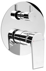 KAI podomítková sprchová baterie, 2 výstupy, otočný přepínač, chrom KA43