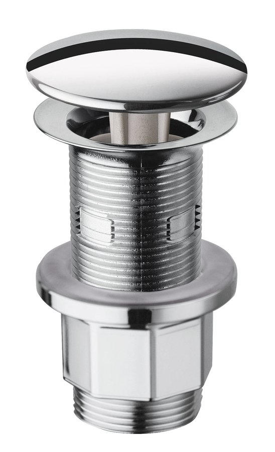 Umyvadlová výpust 5/4“, neuzavíratelná, velká zátka, 10-80mm, chrom WF43451