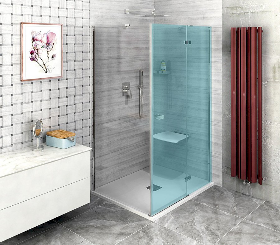 FORTIS boční stěna 900mm, čiré sklo FL3590