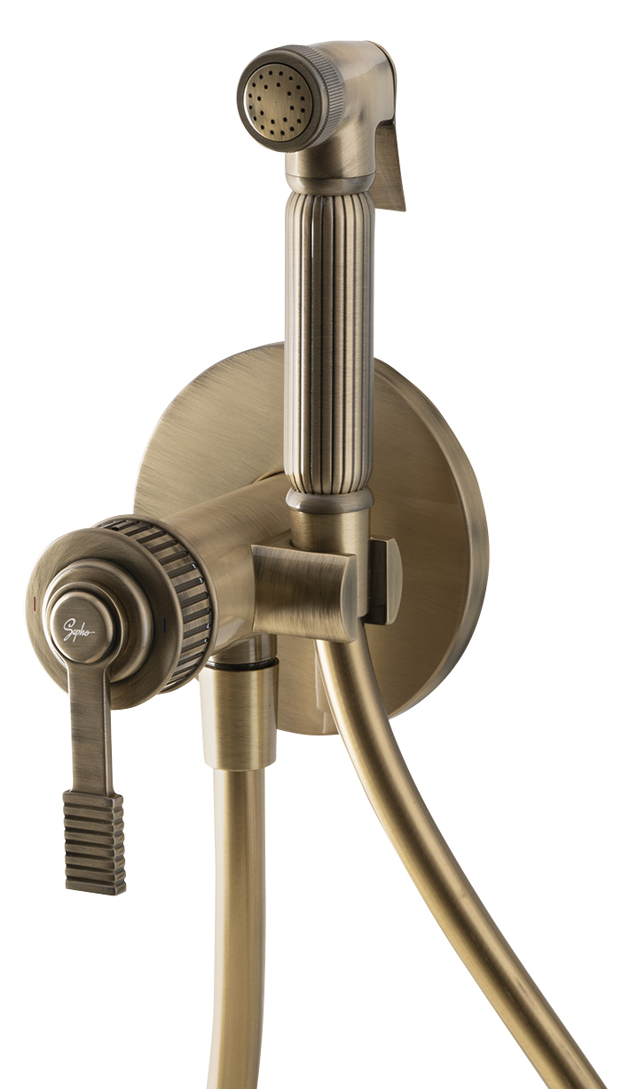 RV013/18 (57771) VERSI podomítková bidetová baterie se Stop sprškou, bronz RV013/18