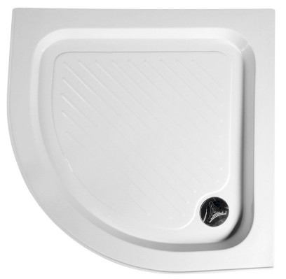 Sprchová samonosná vanička akrylátová, čtvrtkruh 90x90x15cm BTTR90