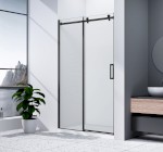 DRAGON BLACK sprchové dveře 1100mm, čiré sklo GD4611B