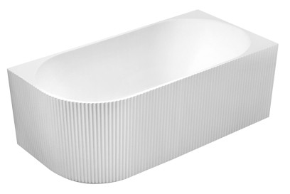 TIBERA STRIP R rohová stojící vana, 150x75cm, bílá E1037G