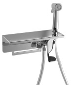 TJ040 (56204) Podomítková bidetová baterie se Stop sprškou a držákem toaletního papíru, chrom TJ040