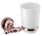 PERLA sklenka, keramika, růžové zlato PE1097