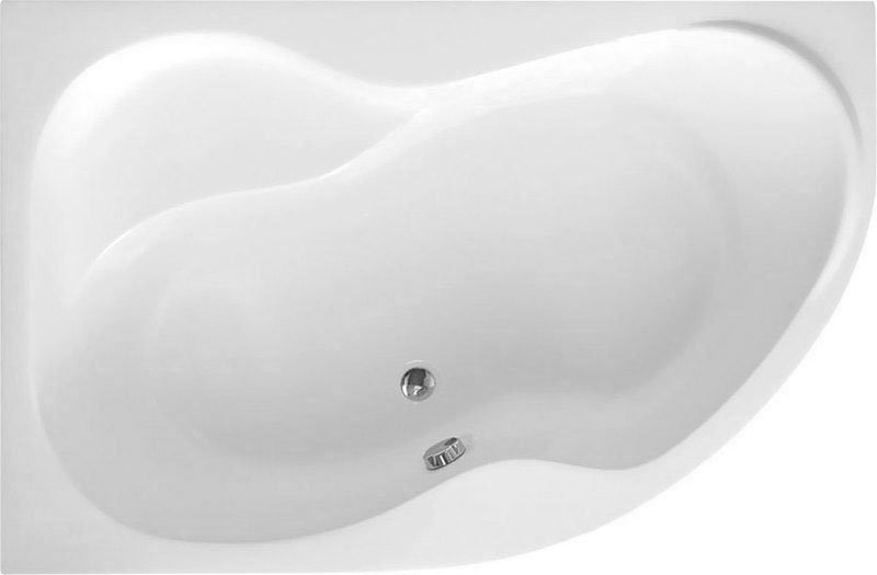 CIDLINA 160 vana 160x105x45cm, levá, bílá G3615