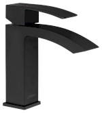 GINKO 25 stojánková umyvadlová baterie, černá mat 1101-06B