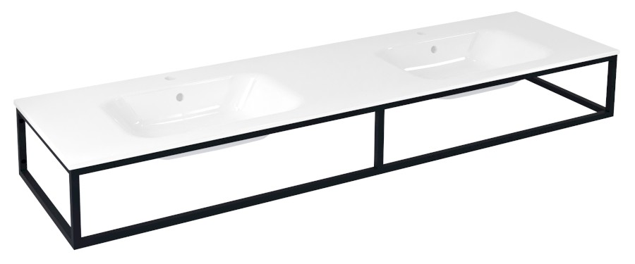 SKA880 (61872) SKA konzole pod umyvadlo/desku 180x22x51cm, černá mat SKA880