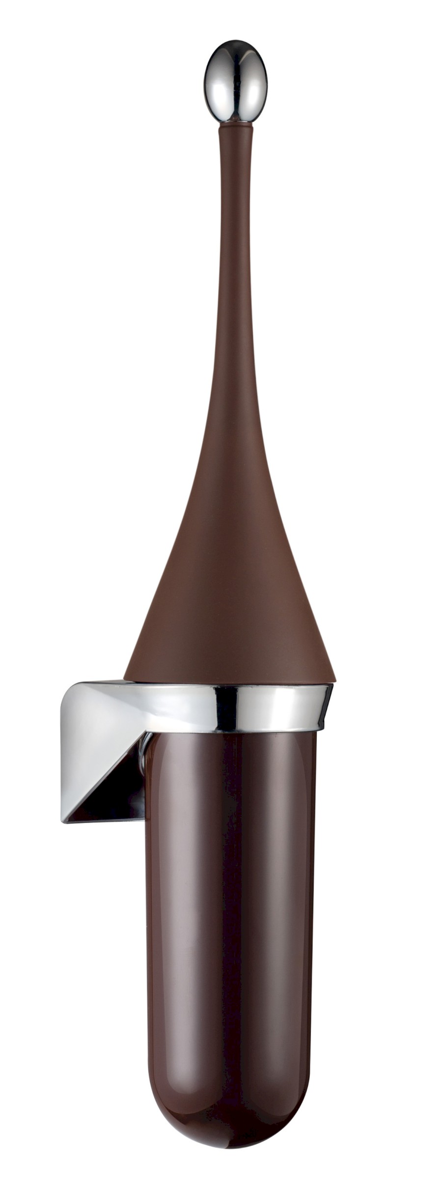 A65801MA (53456) COLORED WC štětka závěsná, ABS, Soft Touch, hnědá A65801MA