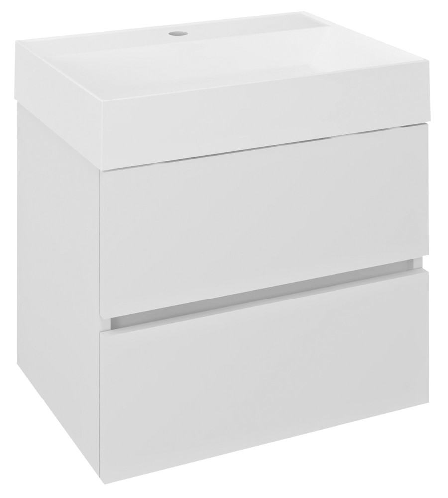 ODETTA umyvadlová skříňka 57x50x43,5cm, bílá lesk DT060-3030