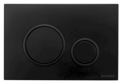 SCHWAB VELA ovládací tlačítko, 247x165 mm, černá mat P47-0190-0253