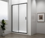 EL1115B (55470) EASY BLACK sprchové dveře 1100mm, čiré sklo EL1115B