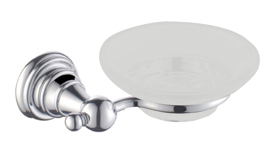 DIAMOND mýdlenka, mléčné sklo, chrom 1317-02