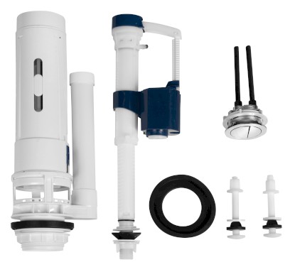 Splachovací souprava s DUAL tlačítkem 49 mm, spodní napouštění 1/2