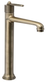 BB007/18 (50153) BEBÉ stojánková umyvadlová baterie vysoká, prodloužená hubice, bronz BB007/18