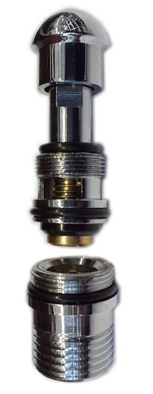 Přepínač s ovladačem pro vanovou baterii, chrom ND1107-10