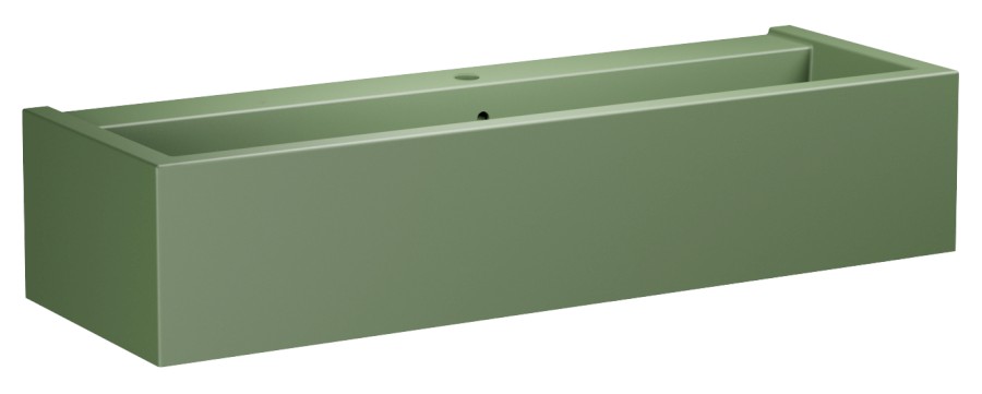 KANAAL keramické umyvadlo 120x40cm, verde mat 574211