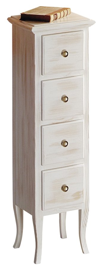 RETRO skříňka 35x119x33cm, starobílá 1694