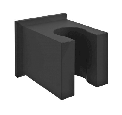 Držák sprchy hranatý, pevný, černá mat SD615