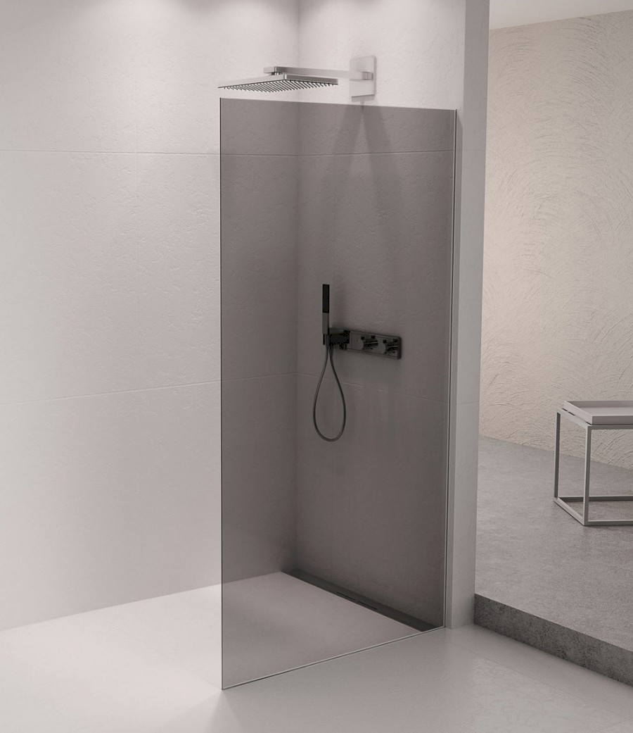 AL2116 (55257) ARCHITEX sada pro neviditelné uchycení skla, podlaha-stěna, 1610x2105mm, leštěný hliník AL2116