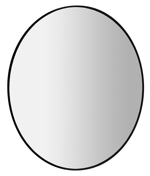 SHARON kulaté zrcadlo s LED podsvícením ø 80cm, černá mat 31255CI