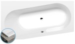 ASTRA WL SLIM asymetrická vana 165x90x48cm, bílá 30611S
