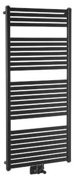 TONDI otopné těleso rovné 600x1330 mm, středové připojení, černá mat DT486T