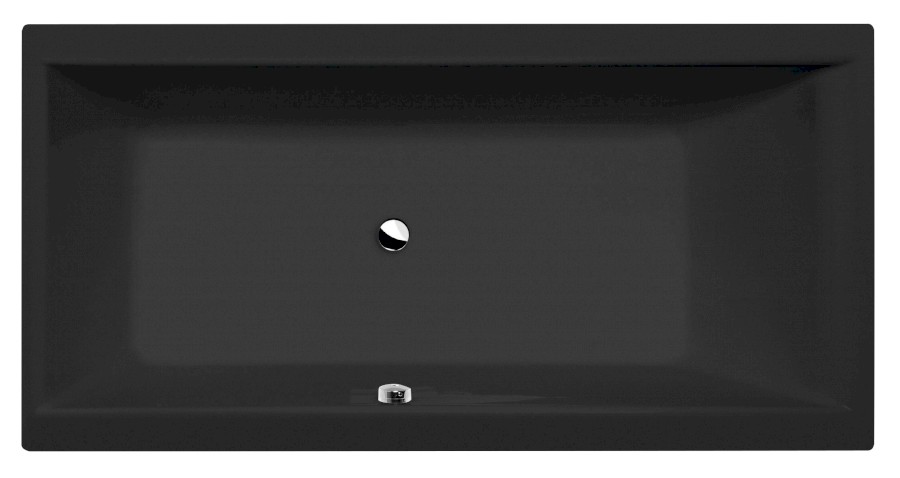 13111.21 (51689) CLEO obdélníková vana 180x90x48cm, černá mat 13111.21