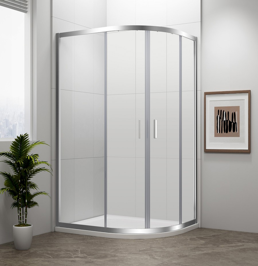 EL2815 (27219) EASY čtvrtkruhová sprchová zástěna 900x800mm, L/R, čiré sklo EL2815