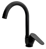 CORNELI stojánková dřezová baterie, černá mat CE60/15