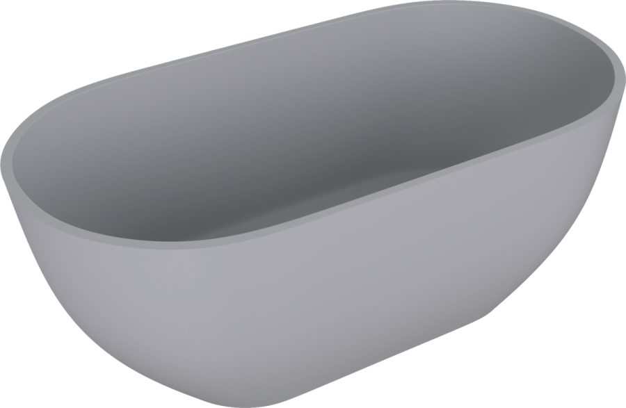 71842.31 (57552) REDUTA volně stojící vana litý mramor 171x81x58cm, šedá mat 71842.31