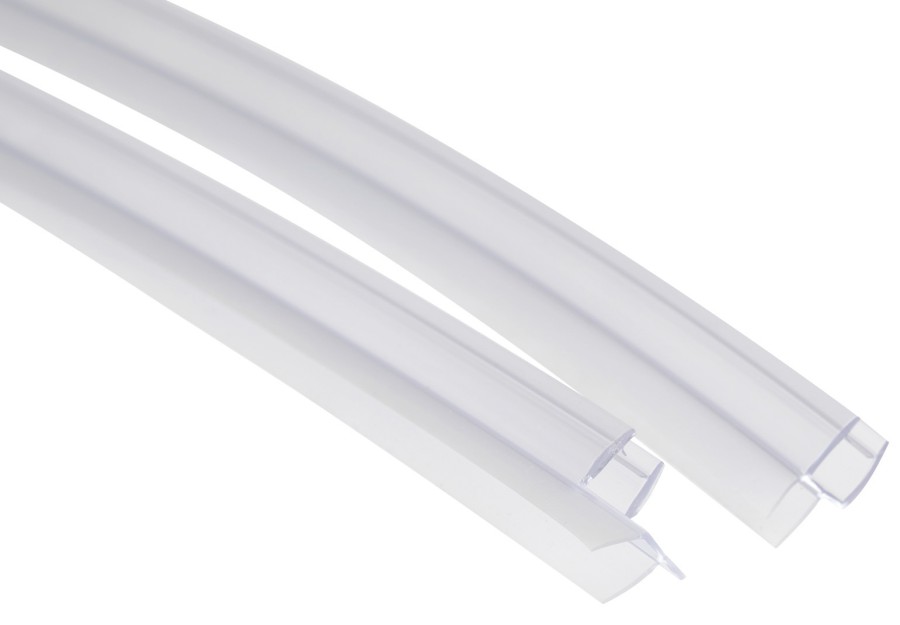 Spodní těsnění na čtvrtkruhovou zástěnu GN5590, sklo 6mm NDGN04-R