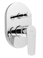 LOTTA podomítková sprchová baterie, 2 výstupy, chrom LT742