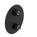 ULTRAMIX tělo podomítkové sprchové baterie, 2 výstupy, otočný přepínač, černá mat UT043B-1