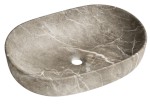 CALEO keramické umyvadlo na desku, 60x42cm, breccia mramor CA590BM