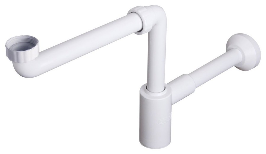 CRONO umyvadlový sifon šetřící místo, 5/4