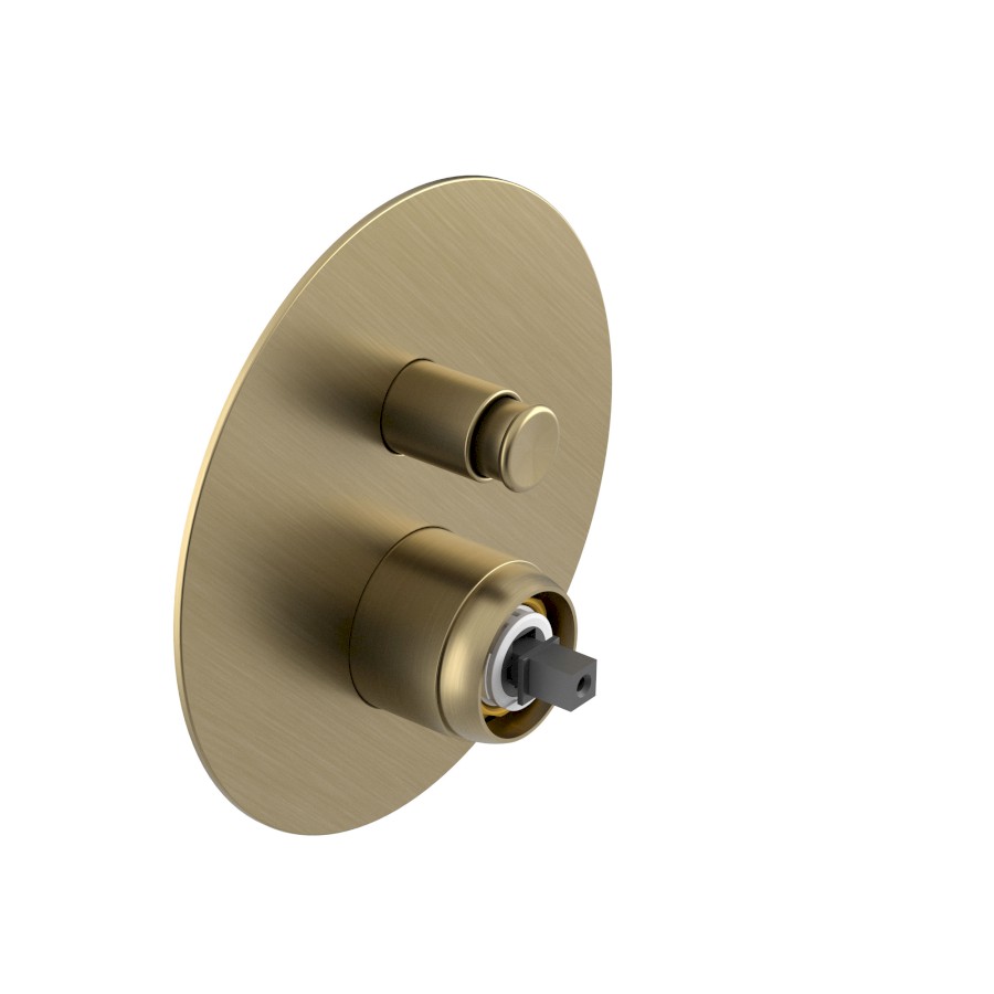 UT042G-1 (57458) ULTRAMIX tělo podomítkové sprchové baterie, 2 výstupy, zlato mat UT042G-1