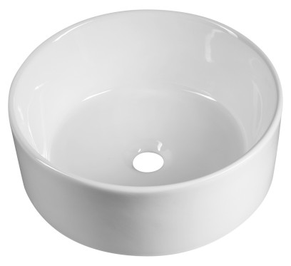 Keramické umyvadlo na desku, Ø 40cm, bílá 40150