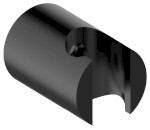 1205-15B (53130) Držák sprchy kulatý, pevný, černá mat 1205-15B