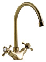 3096 (4222) ANTEA stojánková dřezová baterie, výška 275mm, bronz 3096