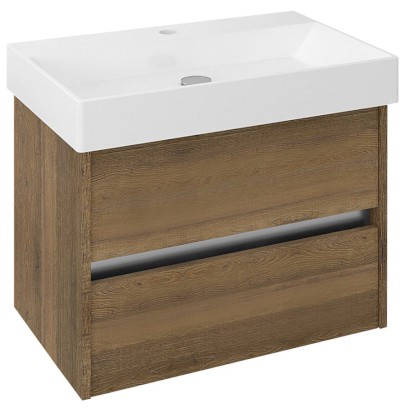 NIRONA umyvadlová skříňka 67x51,5x43 cm, dub Sherwood NR070-1515