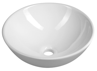 Keramické umyvadlo na desku, Ø 40cm, bílá 40155