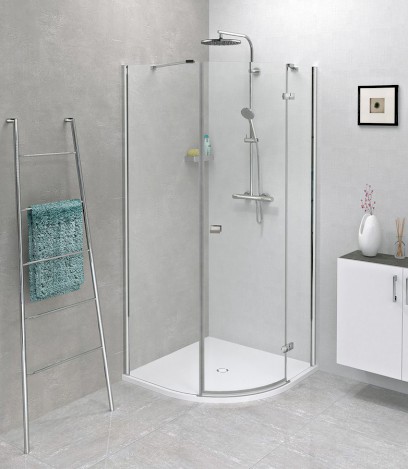 FORTIS čtvrtkruhová sprchová zástěna 900x900x2000mm, pravá FL5690R