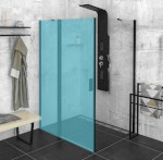 ZOOM BLACK boční stěna 1000mm, čiré sklo ZL3210B