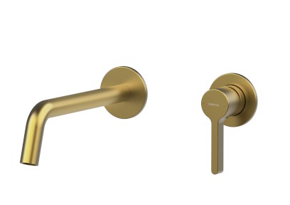 ICONIC podomítková dvouprvková umyvadlová baterie, zlato mat AF008GB