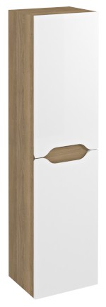 WA245-3025 (59756) WAVE skříňka vysoká 35x140x30cm, levá/pravá, bílá/dub cuneo WA245-3025