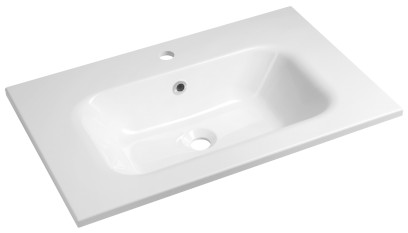 SIDRA umyvadlo, litý mramor, 71x46cm, bílá SD071